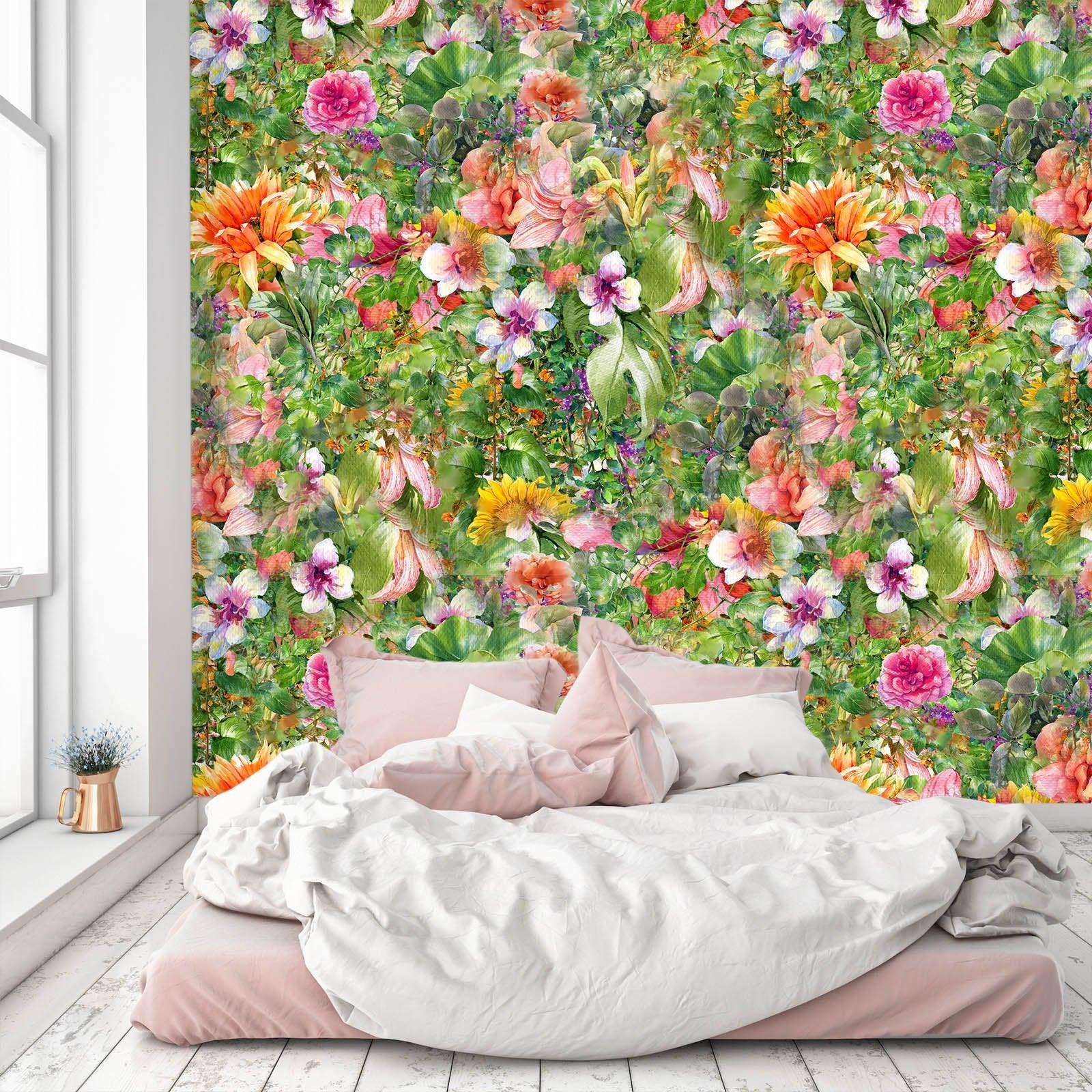 3D Sunflower Plant 47 Wall Murals