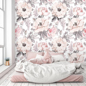 3D Pink Blooming Flower 141 Wall Murals