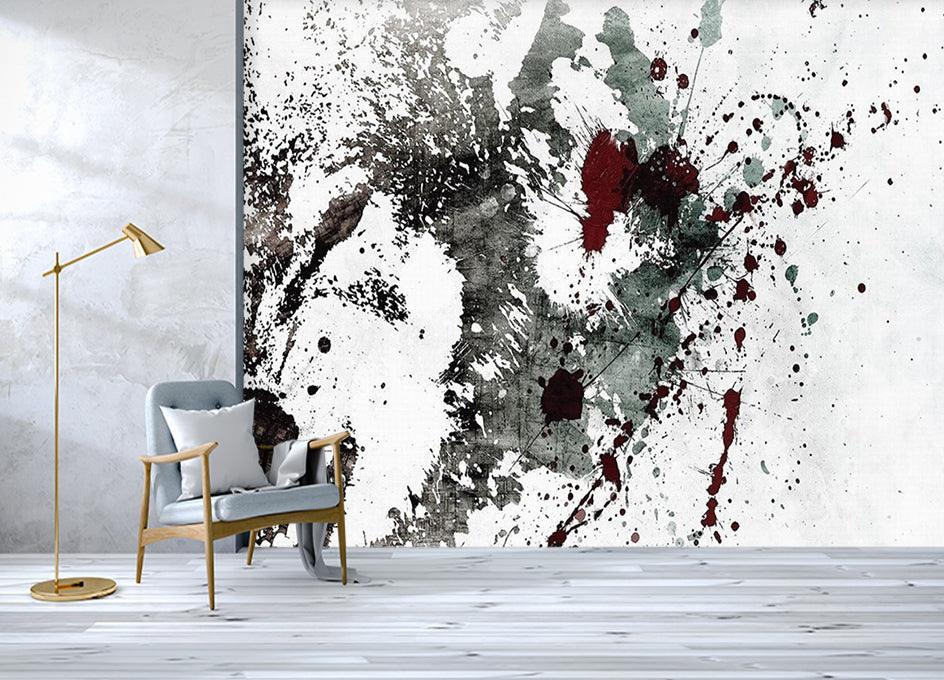 3D black white abstract painting wall mural wallpaper 31- Jess Art Decoration