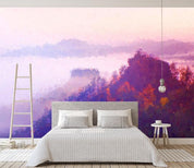 3D mountain forest oil painting wall mural  Wallpaper 17- Jess Art Decoration
