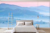3D blue hills wall mural  Wallpaper 12- Jess Art Decoration