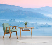 3D blue hills wall mural  Wallpaper 12- Jess Art Decoration