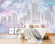 3D color abstract architecture wall mural wallpaper 266- Jess Art Decoration