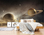 3D planets space wall mural wallpaper 221- Jess Art Decoration
