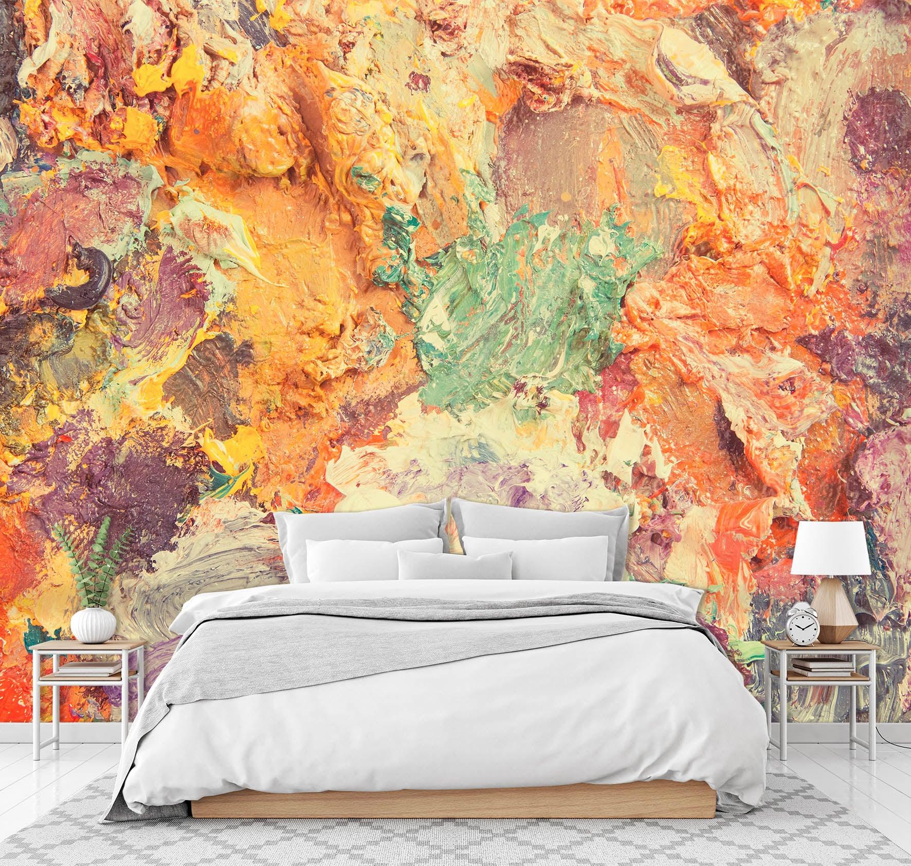 3D red abstract art wall mural  Wallpaper 30- Jess Art Decoration