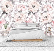 3D Pink Blooming Flower 141 Wall Murals
