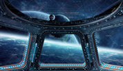3D Space Probe Planet Earth Spaceship Interior Wall Mural Wallpaper LXL- Jess Art Decoration