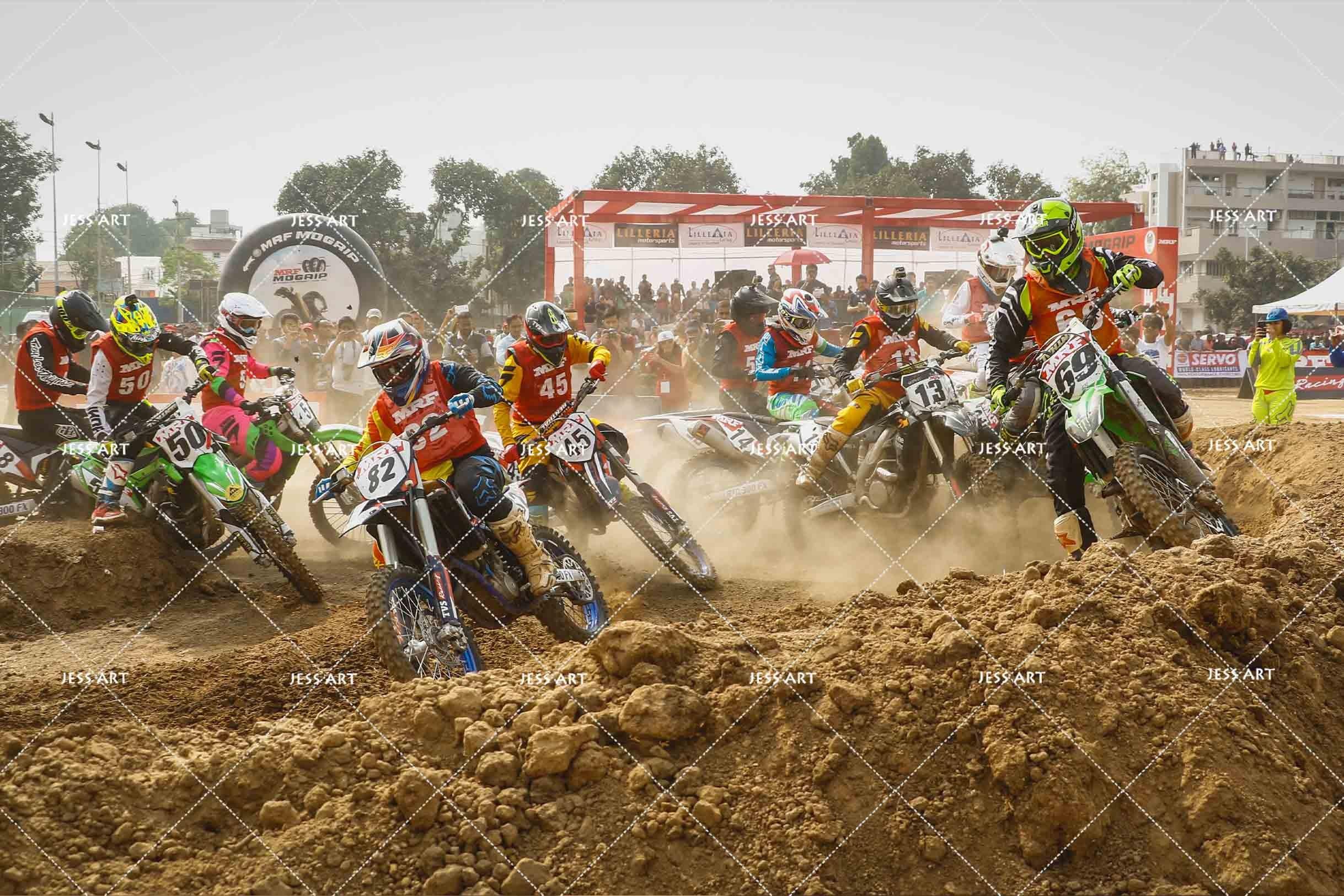 3D Motocross Wall Mural Wallpaper A109 LQH- Jess Art Decoration