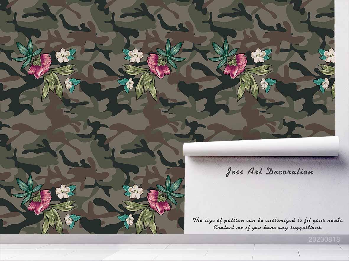 3D Vintage Floral Pattern Wall Mural Wallpaper LXL 1143- Jess Art Decoration