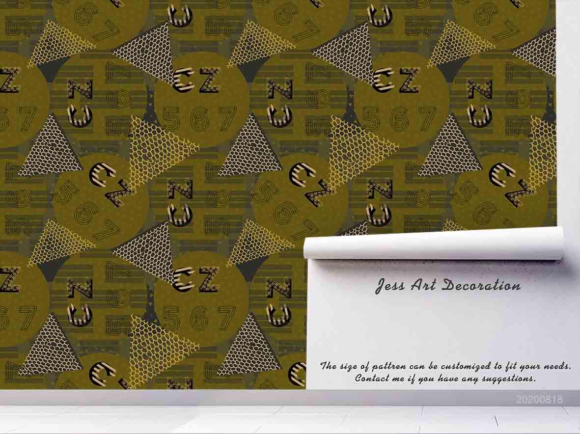 3D Vintage Geometric Pattern Wall Mural Wallpaper LXL 1146- Jess Art Decoration