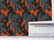 3D Vintage Camouflage Pattern Wall Mural Wallpaper LXL 1147- Jess Art Decoration