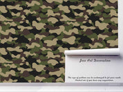 3D Vintage Camouflage Pattern Wall Mural Wallpaper LXL 1149- Jess Art Decoration