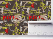 3D Vintage Letter Pattern Wall Mural Wallpaper LXL 1135- Jess Art Decoration