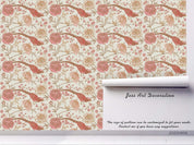 Vinatge Pink Floral Leaves Plant Pattern Wall Mural Wallpaper LXL- Jess Art Decoration