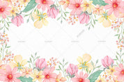 3D Watercolor Color Floral Leaf Wall Mural Wallpaper LQH 87- Jess Art Decoration