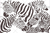 3D Freehand Sketching Black White Animal Zebra Wall Mural Wallpaper ZY D127- Jess Art Decoration