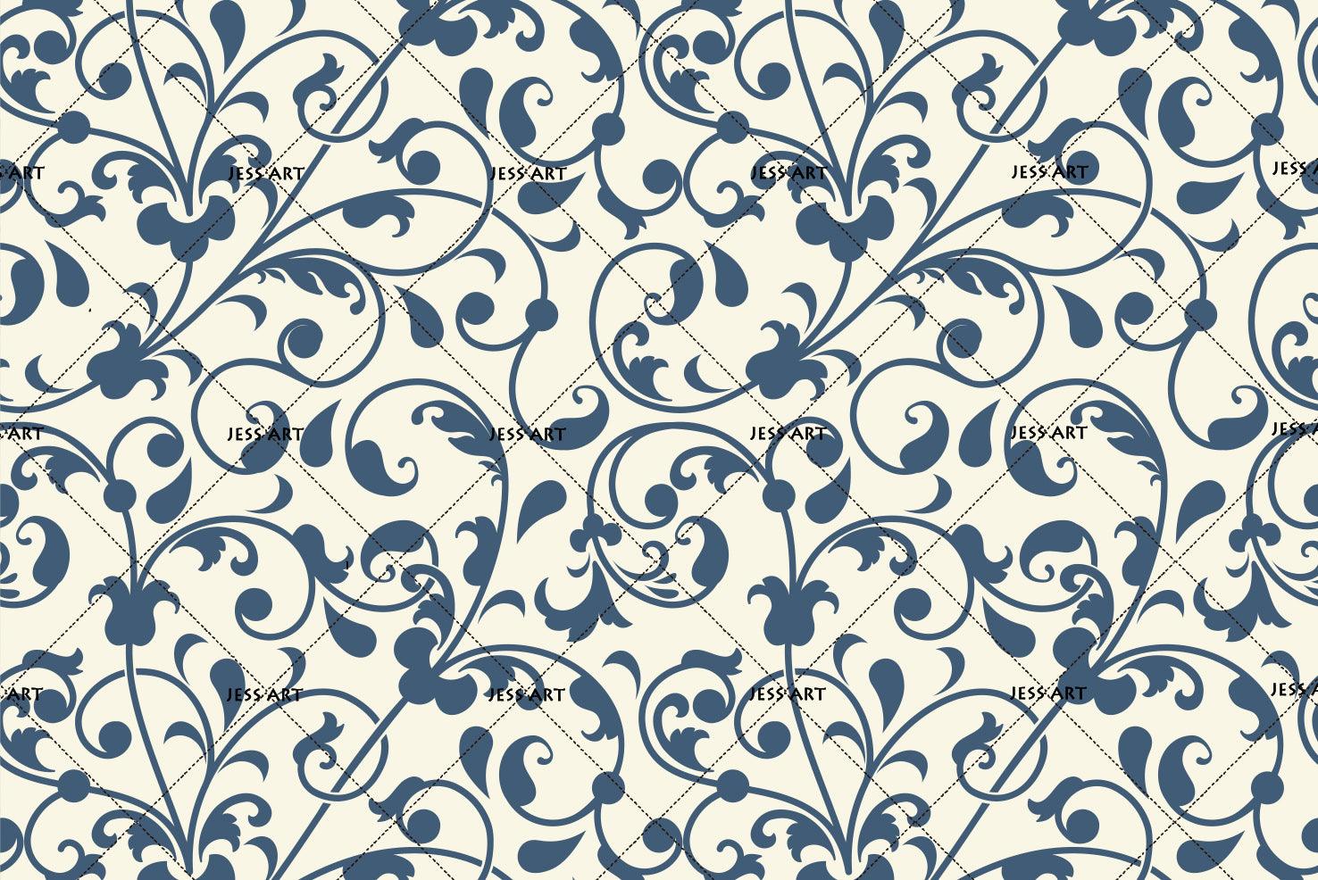 3D Dark Blue Leaves Wall Mural Wallpaper 100- Jess Art Decoration